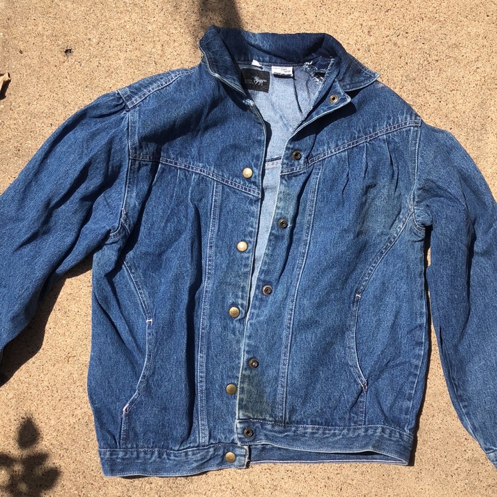Vintage Silver Unicorn Jean Jacket